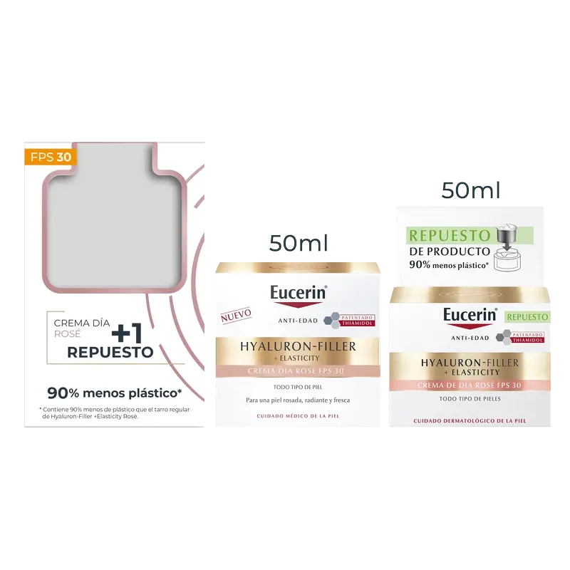 Eucerin Pack Anti-Idade Rosé Fps 30, 50 Ml + Recarga,50 Ml