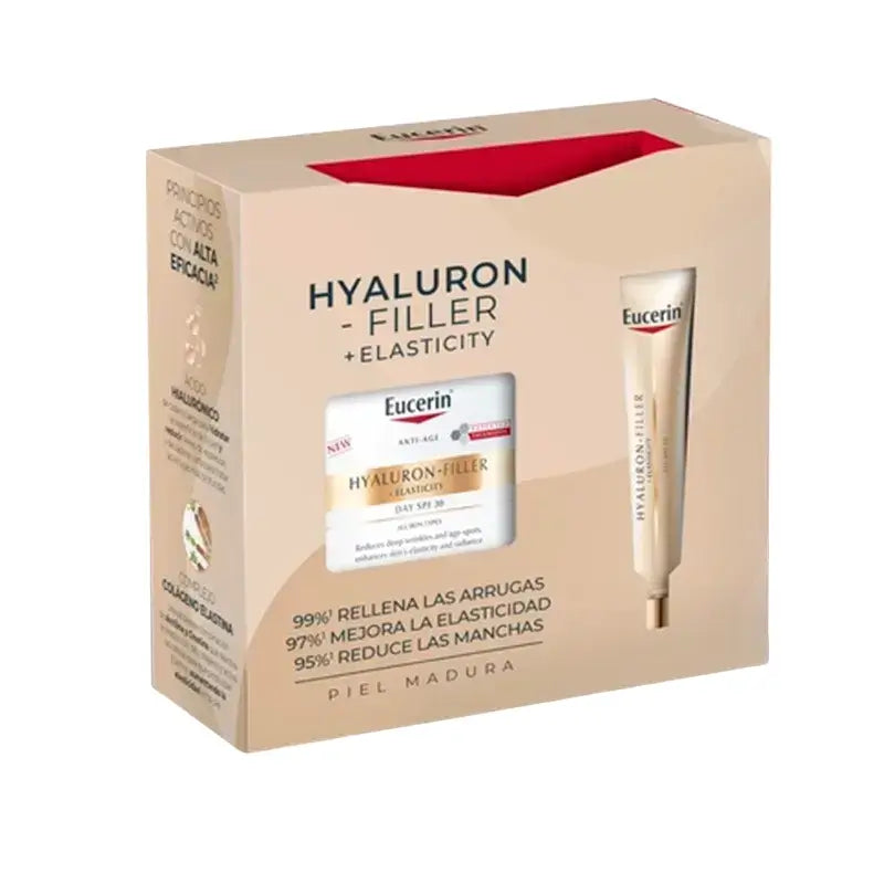 Eucerin Pack Hyaluron Filler Elasticidade Creme de Dia Spf30 50Ml + Contorno de Olhos 15Ml