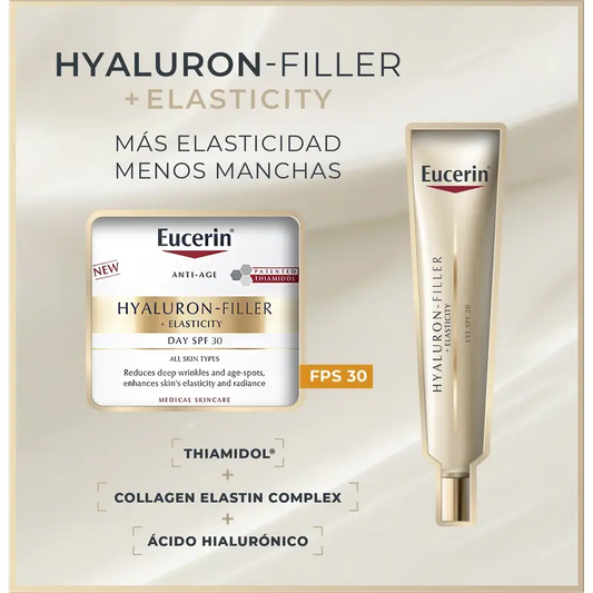 Eucerin Pack Hyaluron Filler Elasticidade Creme de Dia Spf30 50Ml + Contorno de Olhos 15Ml
