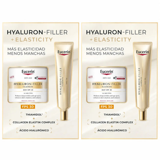 Eucerin Pack Hyaluron Filler Elasticidade Creme de Dia Spf30 50Ml + Contorno de Olhos 15Ml , embalagem 2