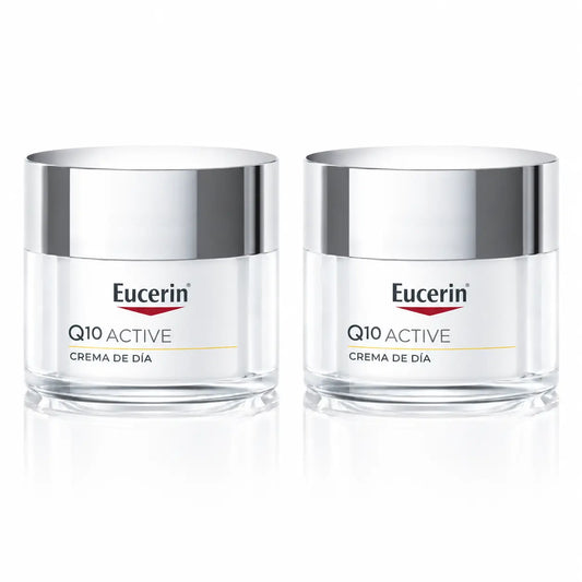 Eucerin Q10 Creme de Dia Ativo, 50ml, embalagem de 2