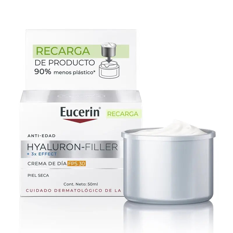 Eucerin Recarga Creme de Dia Spf30 Hyaluron Filler, 50 ml