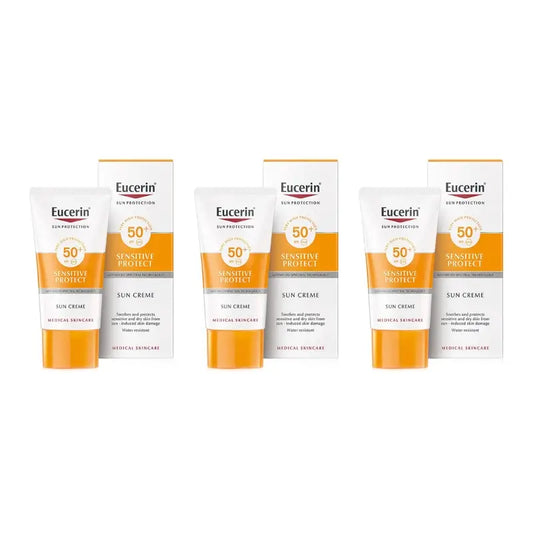 Eucerin Sensitive Protect Creme Solar Spf50+, 3X50 Ml
