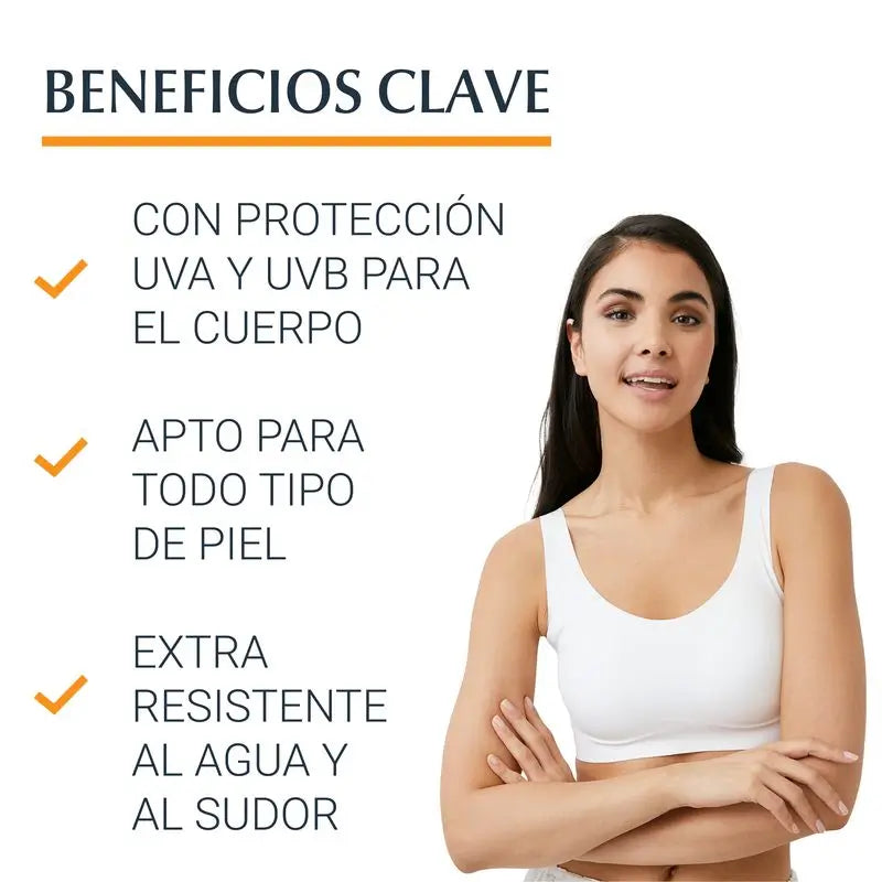 Eucerin Body Oil Control Dry Touch Gel Creme Protetor Solar SPF 50+, 200 ml