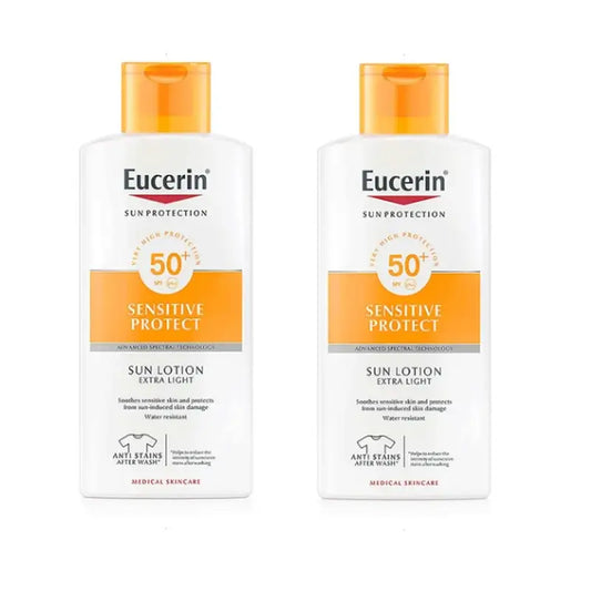 Eucerin Loção Solar Extra Ligeira SPF50, 2x400ml
