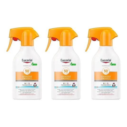 Eucerin Solar Sensitive Protect Kids Spray Solar Fps 50+, 3X250Ml