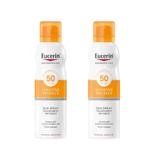 Eucerin Eucerin Dry Touch Spray Solar Transparente SPF50+, 2x200 ml