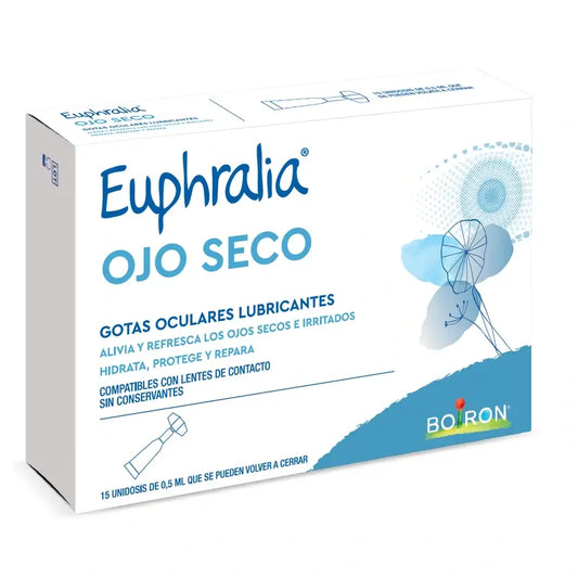 Euphralia Dry Eye Lubrificant Eye Drops , 15 unidoses