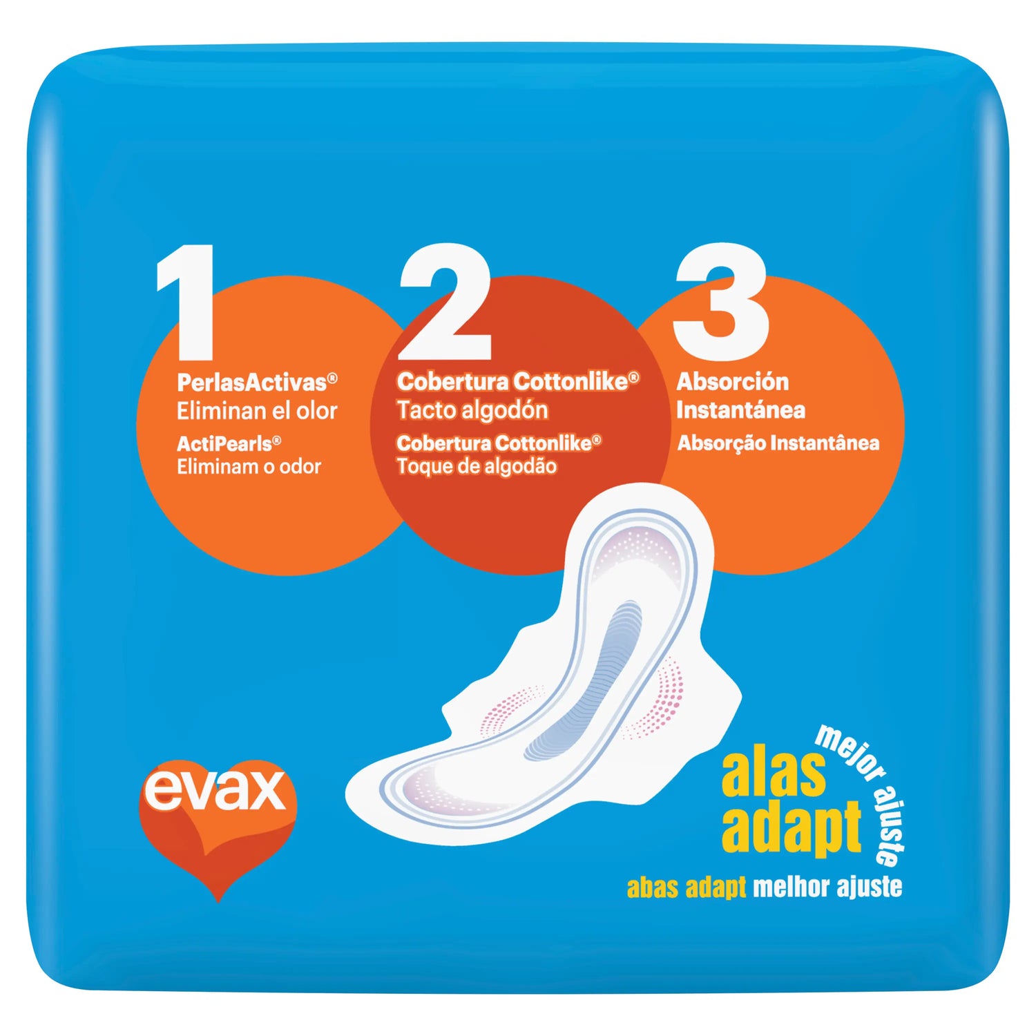 Evax Cottonlike Super Pads Com Asas , 14 unidades