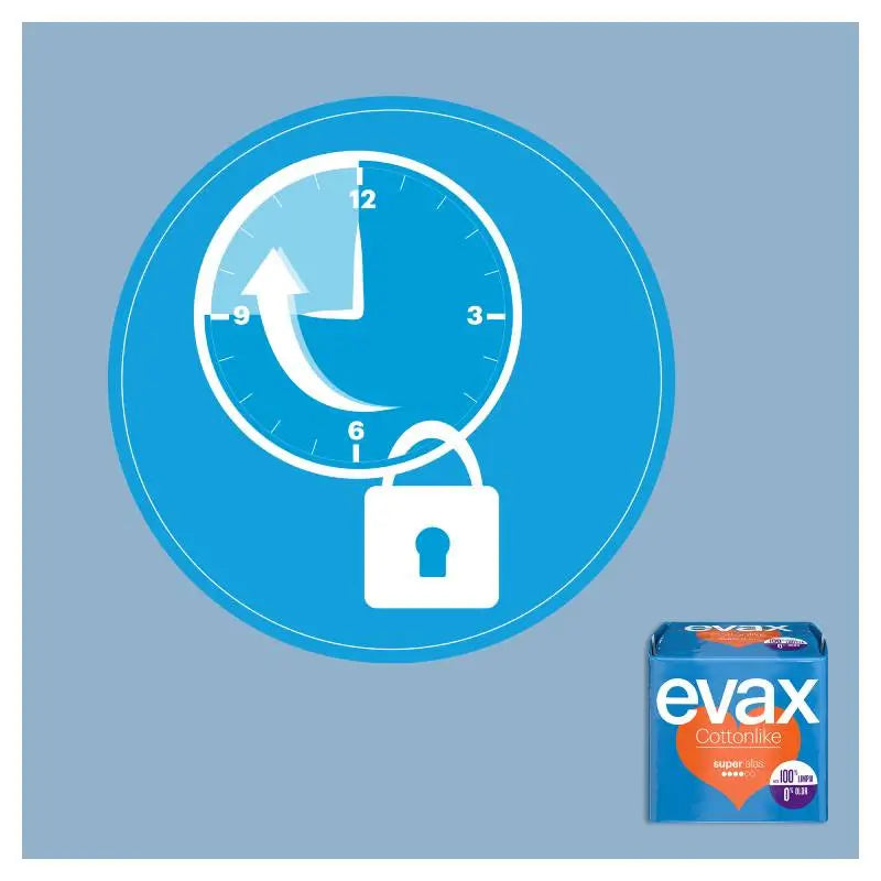 Evax Cottonlike Super Pads com Asas 12 Unidades