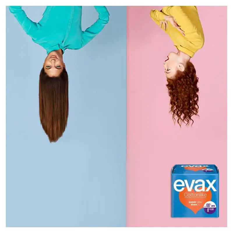 Evax Cottonlike Super Pads com Asas 12 Unidades
