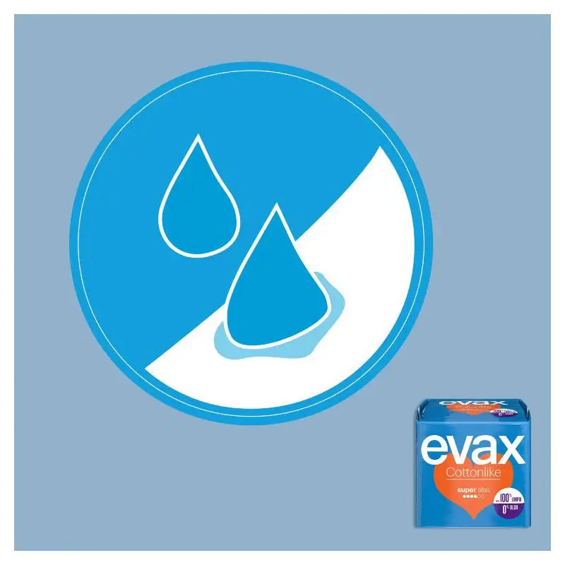 Evax Cottonlike Super Pads com Asas 12 Unidades