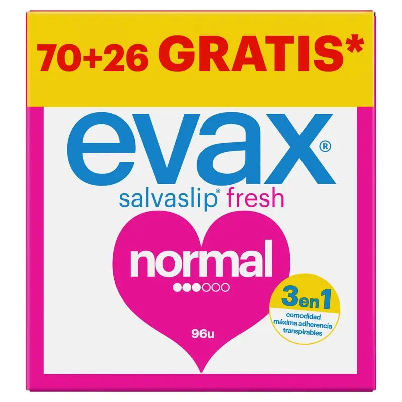 Evax Normal, No Odor System, 96 unidades de pensos higiénicos