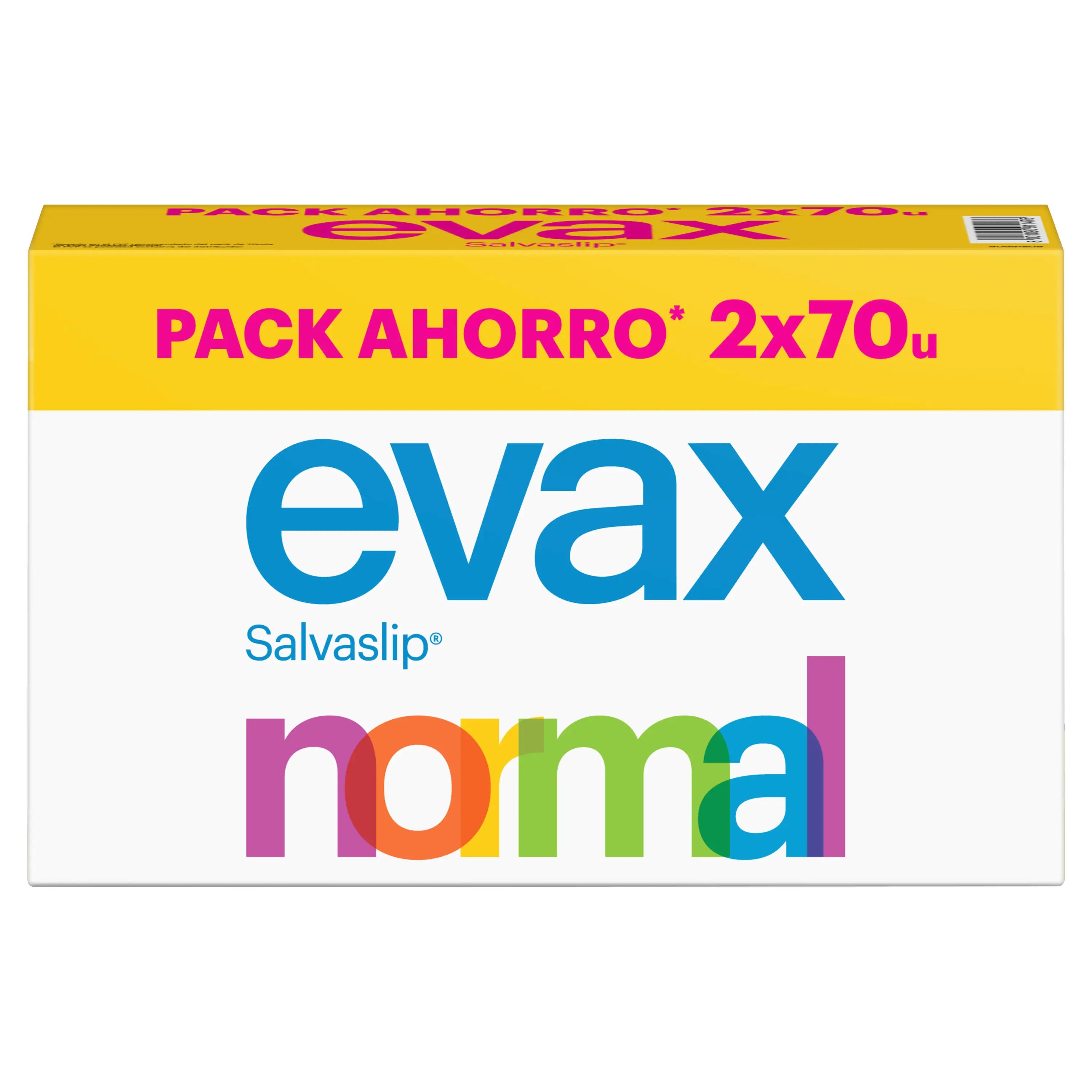 Evax Salvaslip Normal Panty Liner , 140 unidades