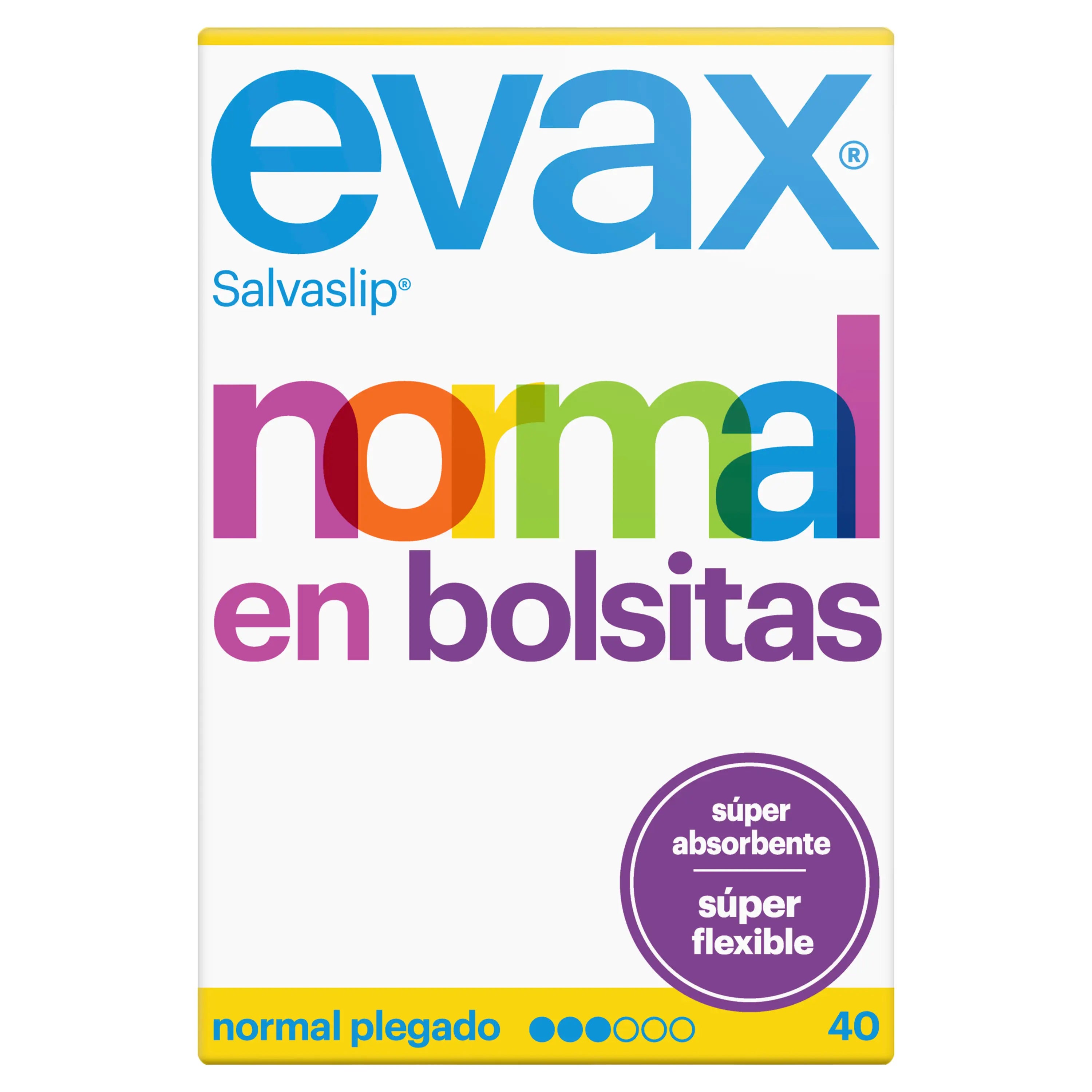 Evax Salvaslip Normal Super Absorvente Protegeslips, 40 unidades