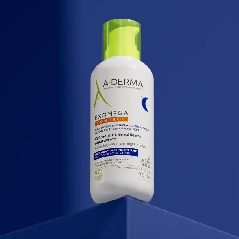 Aderma Exomega Emollient Creme de Noite Reparador, 400 Ml