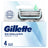 Gillette Skinguard Sensitive Fusion Handle Refil Compatível, 4 pcs.