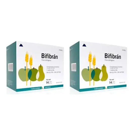 Farmasierra Bifibran 14 Saquetas 5 Gr, Embalagem de 2