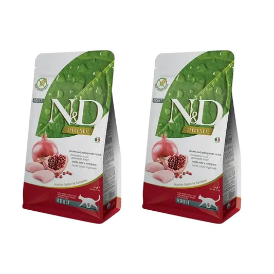 Farmina N&D Cat Prime Frango 10Kg, Ração para Gatos, Embalagem de 2