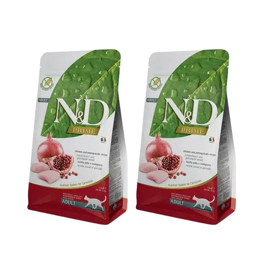 Farmina N&D Cat Prime Chicken 5Kg, Ração para gatos, embalagem com 2 unidades