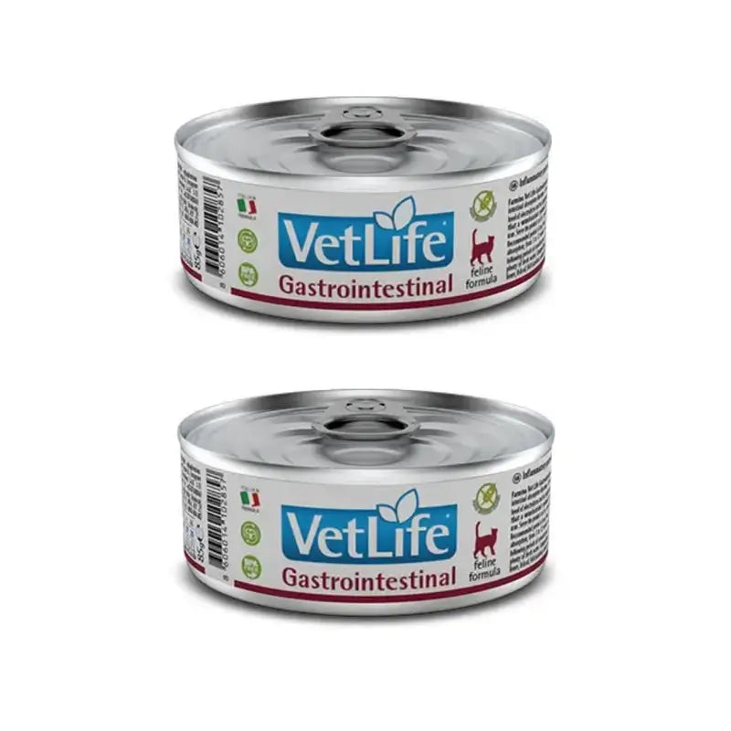 Farmina Vet Cat Gastrointestinal Box 12X85Gr, Alimento húmido para gatos, embalagem de 2