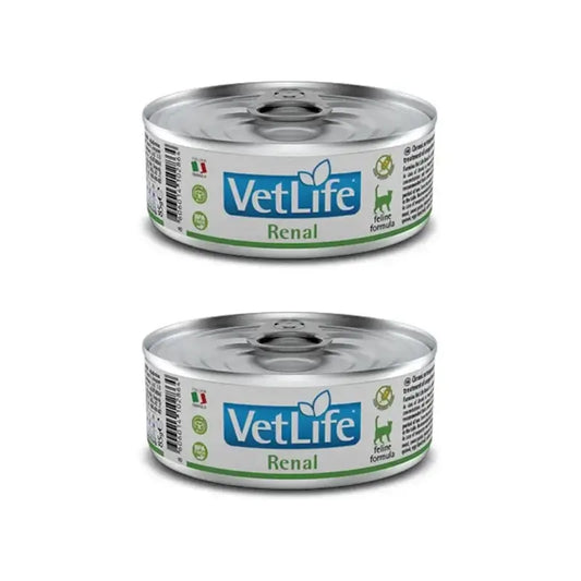 Farmina Vet Cat Renal Box 12X85Gr, Alimento húmido para gatos, embalagem de 2