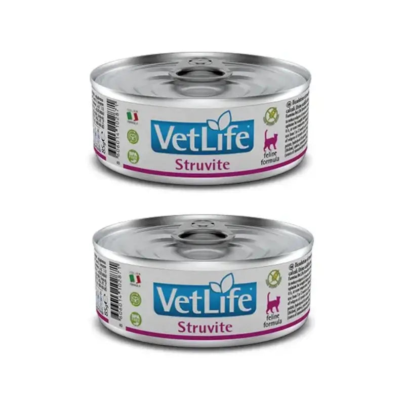 Farmina Vet Cat Struvite Box 12X85Gr, Alimento húmido para gatos, embalagem de 2