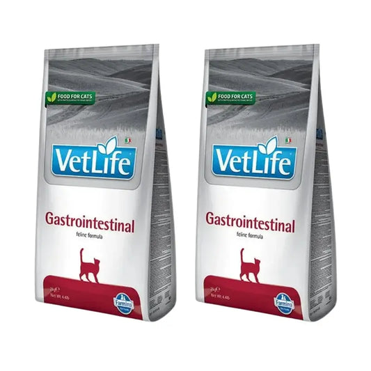 Farmina Vet Life Cat Gastrointestinal 5Kg, Ração para Gatos, Embalagem de 2