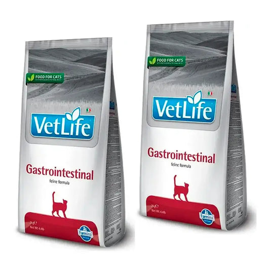 Farmina Vet Life Cat Gastrointestinal Cat Food, Embalagem 2 x 2Kg