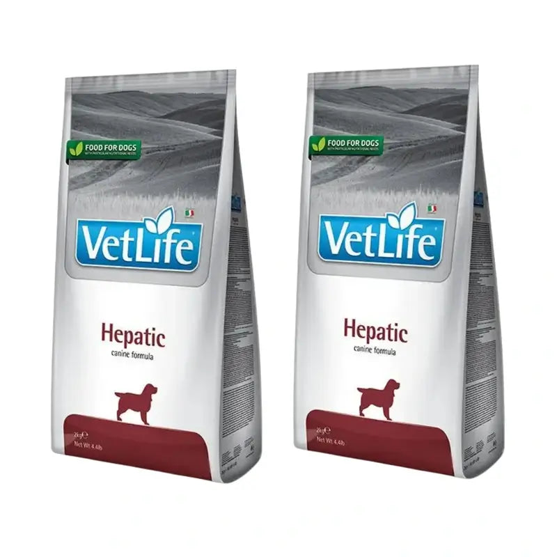 Farmina Vet Life Dog Hepatic 12Kg, Alimento para Cães, Embalagem de 2