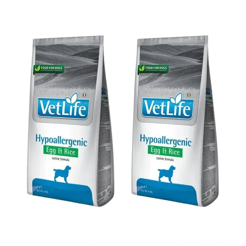 Farmina Vet Life Cão Hipoalergénico Ovo 2Kg, Alimento para Cães, Embalagem de 2