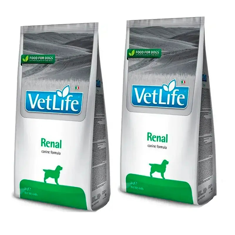 Alimento para cães Farmina Vet Life Dog Renal, embalagem 2 x 12Kg