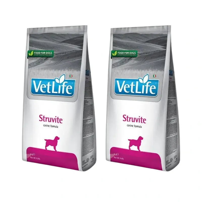 Farmina Vet Life Dog Struvite 2Kg, Alimento para Cães, Embalagem de 2