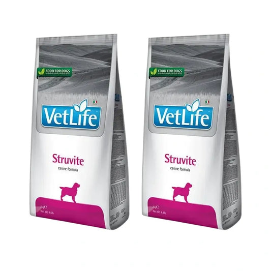 Farmina Vet Life Dog Struvite 2Kg, Alimento para Cães, Embalagem de 2