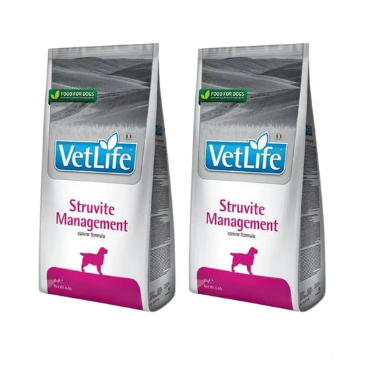 Farmina Vet Life Dog Struvite Management 12Kg, Alimento para Cães, Embalagem de 2