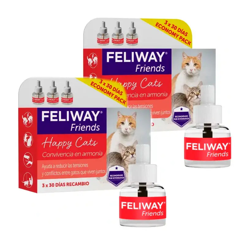 Feliway Friends 3X48 ml, Embalagem 2 unidades