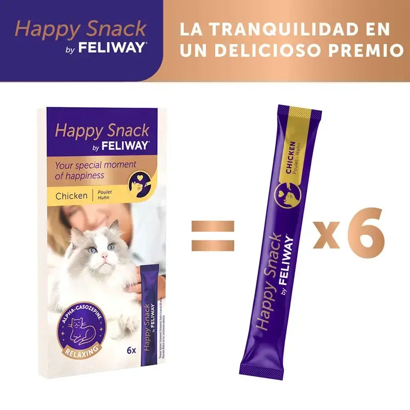 Feliway Happy Snack, Embalagem 2 x 6 Sticks