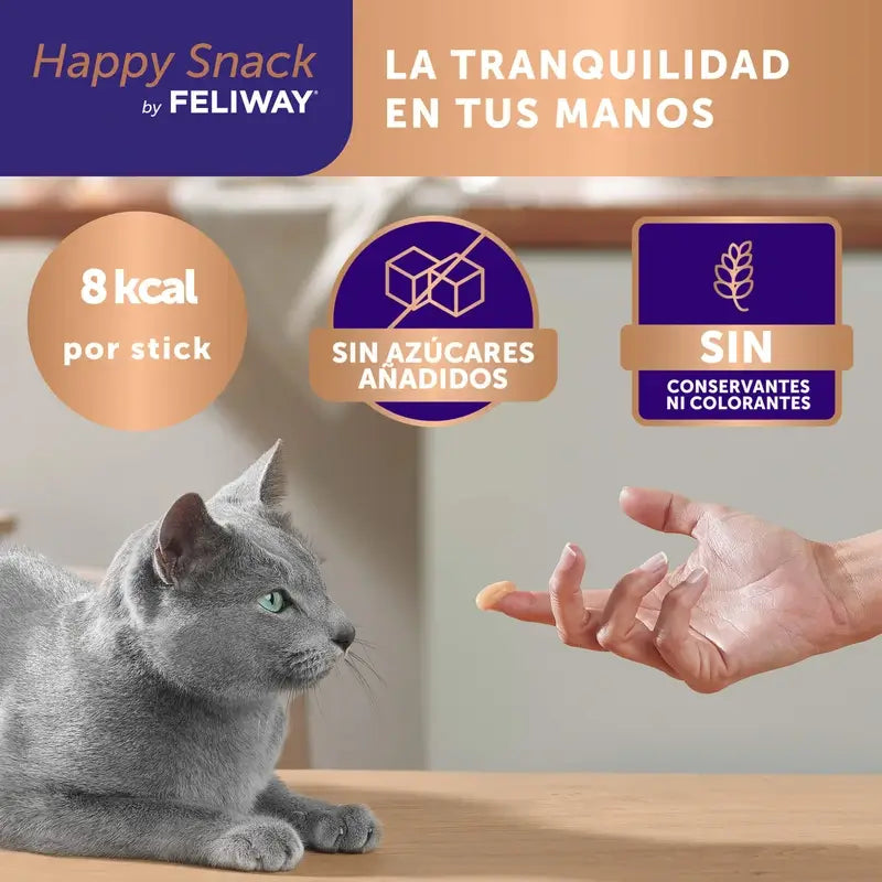 Feliway Happy Snack Sabor a Galinha, 24 saquetas