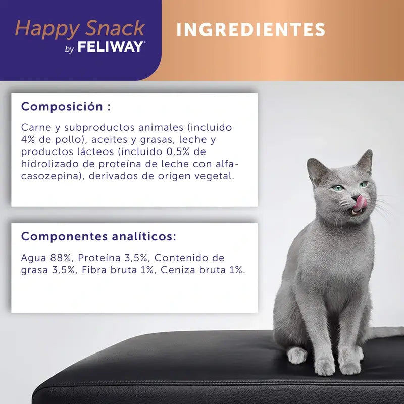 Feliway Happy Snack Sabor a Galinha, 24 saquetas
