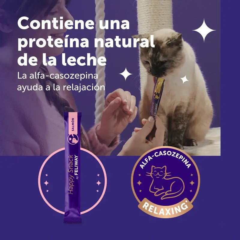 Feliway Happy Snack Sabor Salmão, 24 saquetas