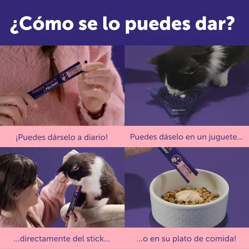 Feliway Happy Snack Sabor Salmão, 24 saquetas
