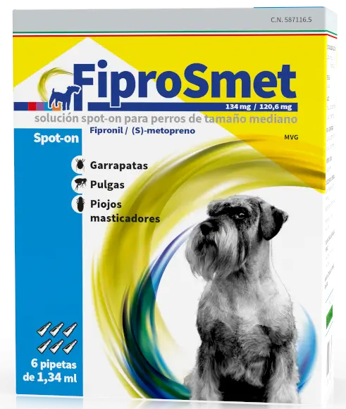 Fiprosmet Medium Dogs 6 Pipetas 1,34 ml