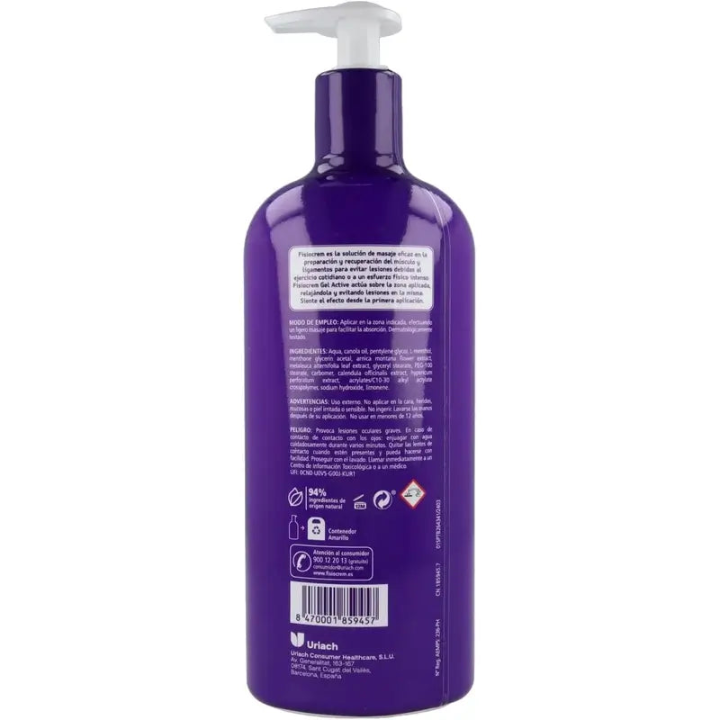 Gel Activo Fisiocrem 600 ml