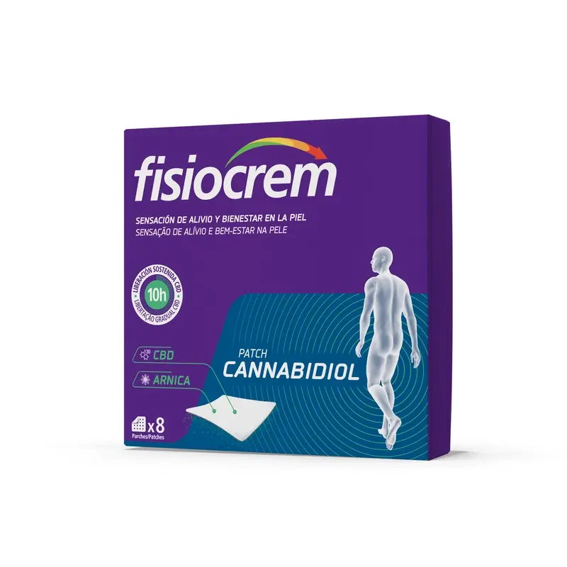 Fisiocrem Patch Cannabidiol, 8 unidades