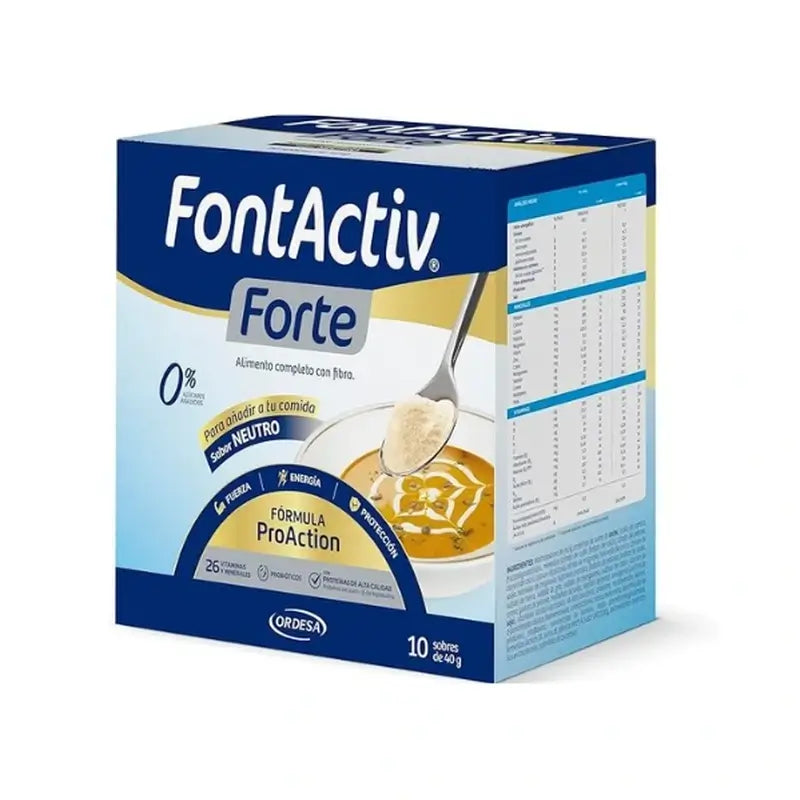Ordesa Fontactiv Forte Sabor Neutro 10 Envelopes de 30 gr