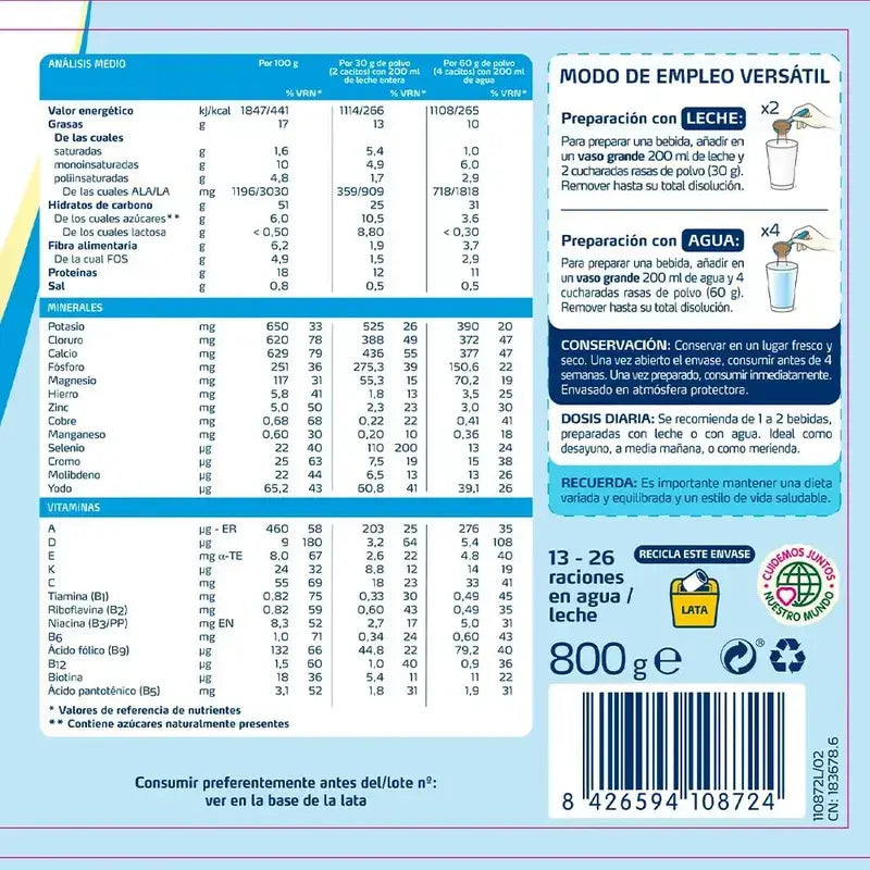 FONTACTIV FORTE CHOCOLAT 800G