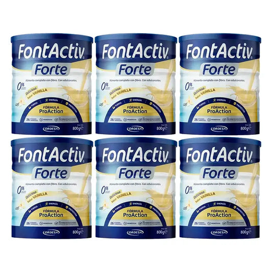 Fontactiv Forte ProAction Baunilha, embalagem de 6 x 800g