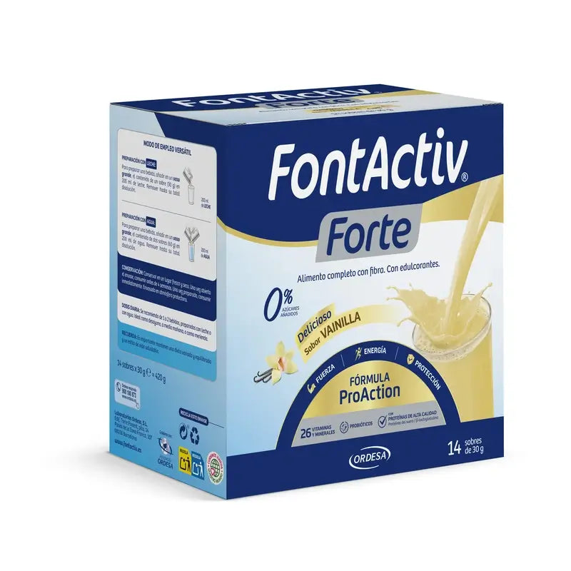 FontActiv Forte Baunilha Pack 3 x 14 x 30 gramas