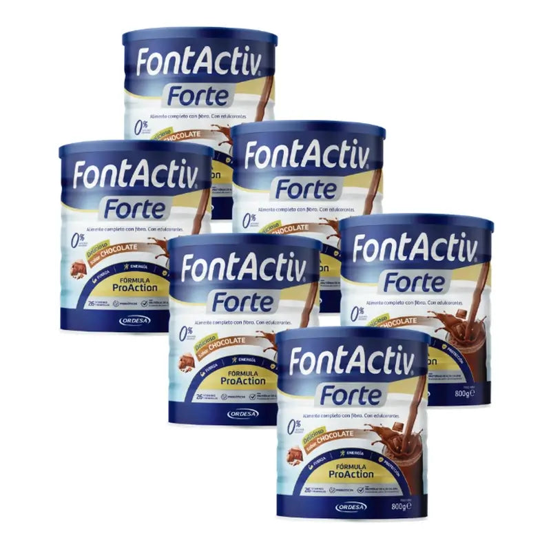 FontActiv Pack Forte Chocolate, 6x800g