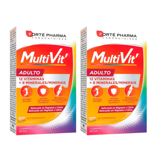 Forté Pharma Duplo Energy Multivitamins Adultos 2 x 28 comprimidos